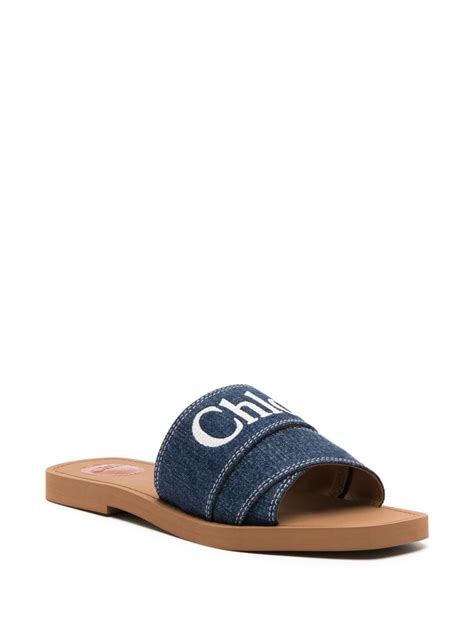 chloe replica sandals|chloe denim sandals.